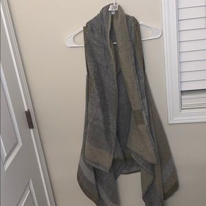 Amazing muted plaid shawl/vest!